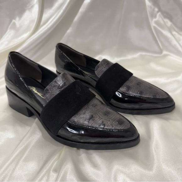 3.1 Phillip Lim Quinn Leather Loafers Tortoise Shell Suede Black Classic 38/8 - Picture 2 of 15